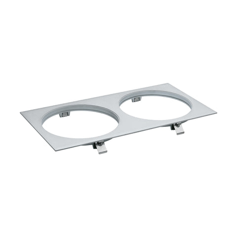 Ferronego Installation frame "111" square / 2-fach silver