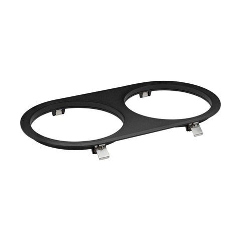 Ferronego Installation frame "111" round / 2-fach black