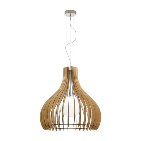 Pendant luminaire "Tindori" Ø1500 60W ahorn IP20
