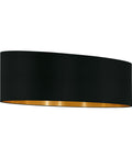 Shade for Pendant luminaire "Pasteri Pro" 2x 60W black gold