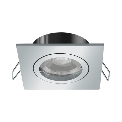 Recessed Spotlight "Tedo Pro" square 50W chrome IP20