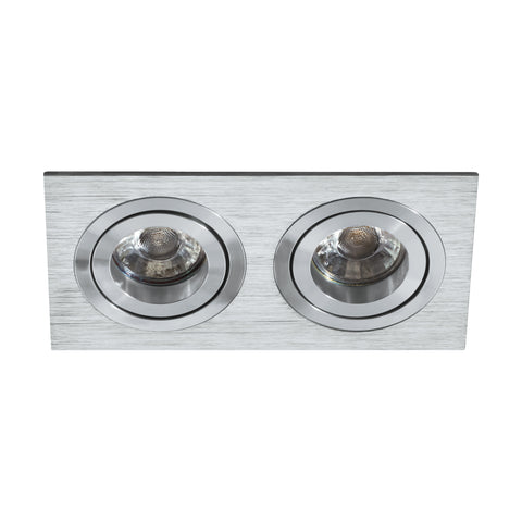 Terni Pro square / 2-fach 50W aluminium brushed IP20