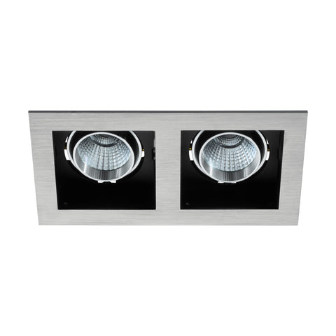 Biscari 2 swivelling 2 x 7W 2700K aluminium brushed IP20