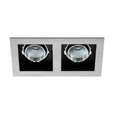 Biscari 2 swivelling 2 x 7W 4000K aluminium brushed IP20