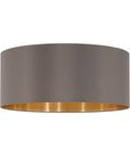 Shade for Pendant luminaire "Pasteri Pro" cappuccino/gold