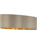 Shade for Pendant luminaire "Pasteri Pro" 2x60W taupe/gold