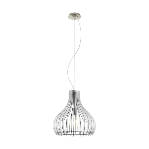 Pendant luminaire "Tindori" Ø380 60W white IP20