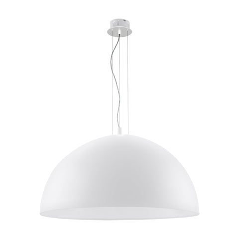 Pendant luminaire "Gaetano" 3 x 60W white IP20