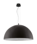 Pendant luminaire "Gaetano" 3 x 60W black IP20