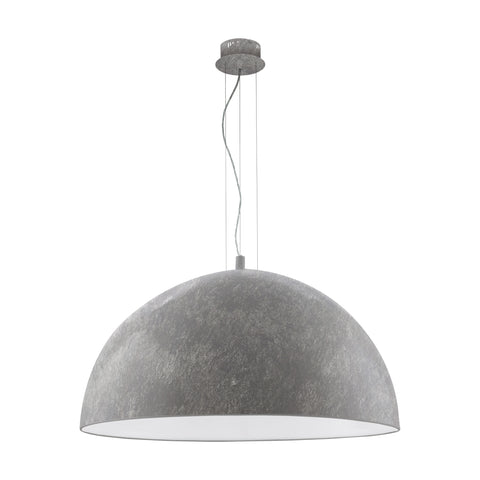Pendant luminaire "Gaetano" 3 x 60W betongrey IP20