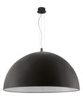 Pendant luminaire "Gaetano" 3 x 60W black IP20