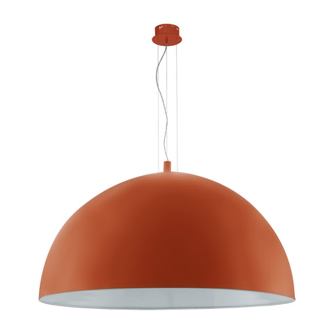 Pendant luminaire "Gaetano" 3 x 60W orange IP20