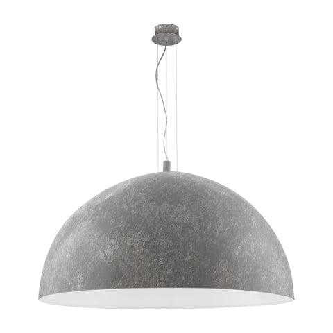 Pendant luminaire "Gaetano" 3 x 60W betongrey IP20