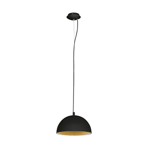 Panderas Pendant luminaire Ø300 60W black/gold IP20