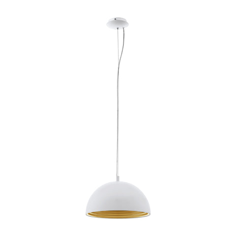 Panderas Pendant luminaire Ø350 60W white/gold IP20