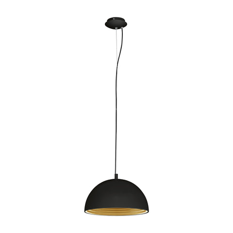 Panderas Pendant luminaire Ø350 60W black/gold IP20