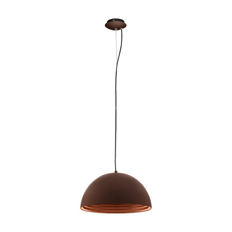 Panderas Pendant luminaire Ø400 60W schokobr./copperIP20