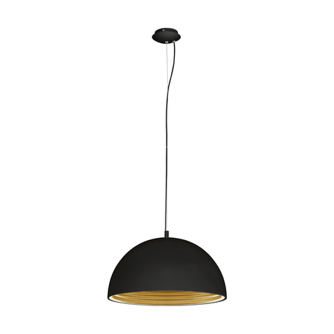 Panderas Pendant luminaire Ø500 60W black/gold IP20