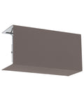 Shade square zu Wall luminaire Pasteri Pro anthracite-brown
