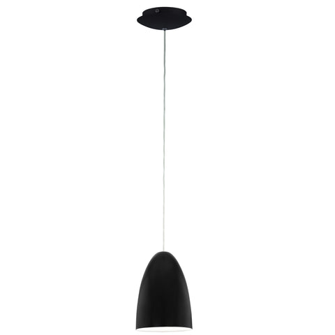 Pendant luminaire "Sarabia" 60W black IP20