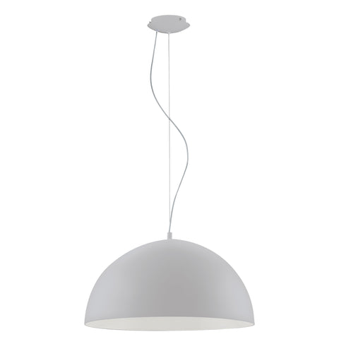 Pendant luminaire "Gaetano" 60W silver IP20