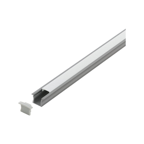 LED-Stripe Profile recessed with opal cover