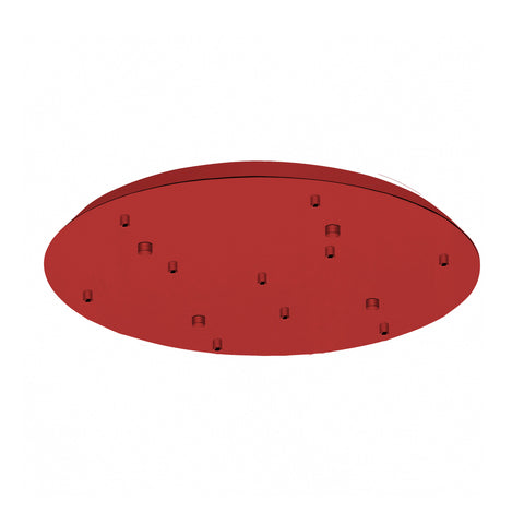 Canopy 10-fold, surface mounted traffic red (RAL 3020)