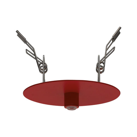 Canopy 1-fold, recessed mounted traffic red (RAL 3020)