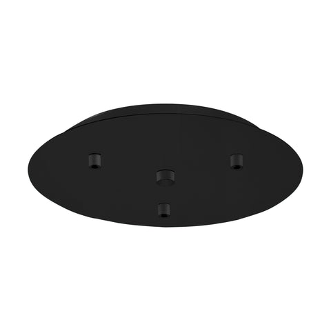 Canopy 3-fold, surface mounted black