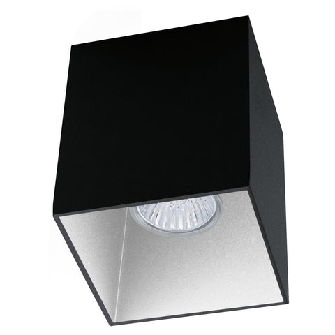 Ceiling luminaire "Polasso Pro" square 35W black /white IP20