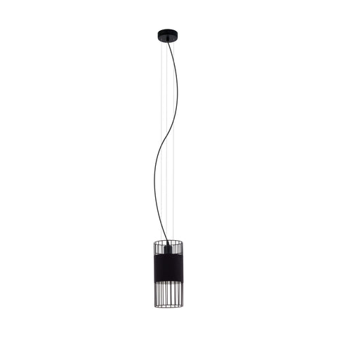 Pendant luminaire "Shilton" E27 60W black