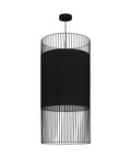 Pendant luminaire "Shilton" E27 60W black