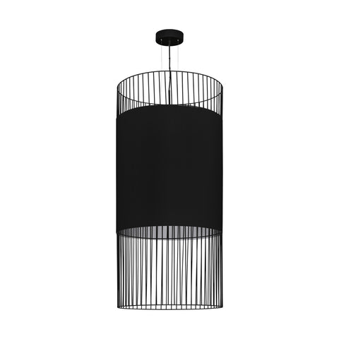 Pendant luminaire "Shilton" E27 60W black