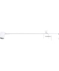 Display luminaire Clamping device 35W GU10 white IP20