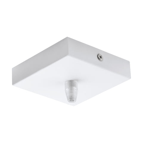 CEILING CANOPY 1-FACH, SQUARE 95X95X25 alb