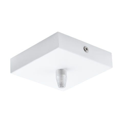CEILING CANOPY 1-FACH, SQUARE 95X95X25 alb