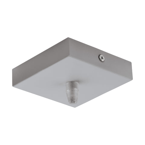 CEILING CANOPY 1-FACH, SQUARE 95X95X25 gri