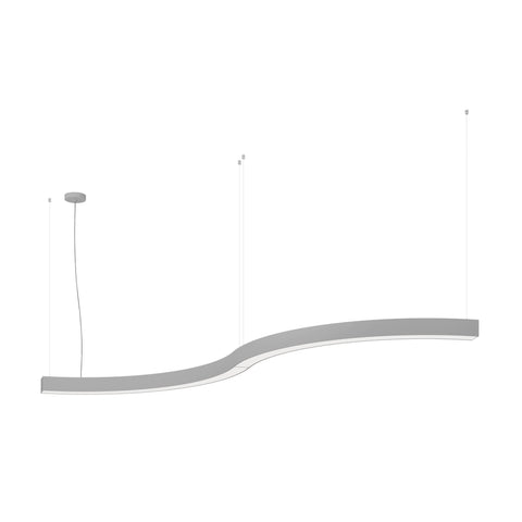 PASTRENGO 3 Snake 32W 3125lm 830 230V LED argintiu Dali