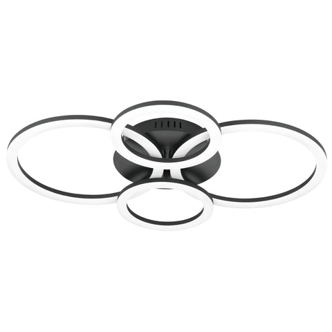 PARRAPOS-Z CL 41W 5800lm tuneable white 614X450, negru/alb