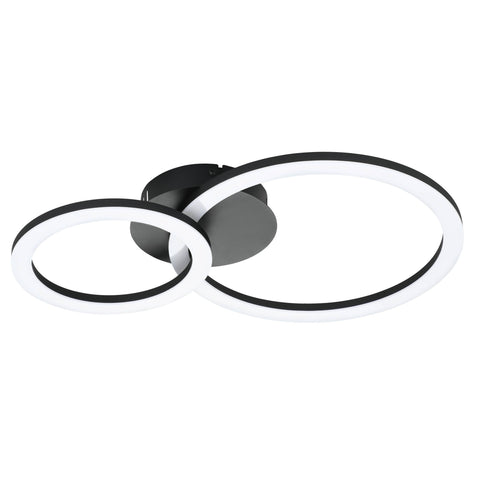 PARRAPOS-Z CL 15W 2100lm tuneable white 545X445, negru/alb