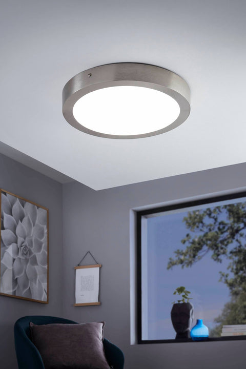Fueva-C 21W LED-BLUETOOTH®-RGB/CCT Spot Ø300 nichel