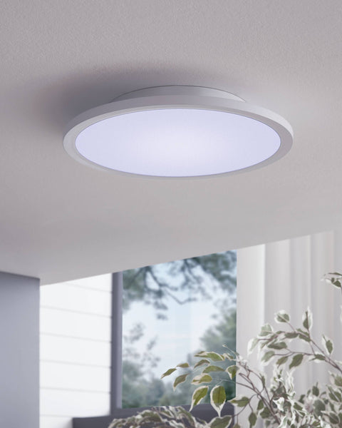Sarsina-C 16W LED 230V RGB/CCT Ø300 incl. telecomanda wh