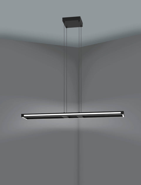 SALVILANAS-Z PL 33W 4300lm tuneable white , negru/alb