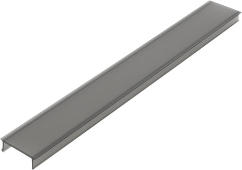 Capac PMMA LB plat / negru, 2000x17,8x6,1mm