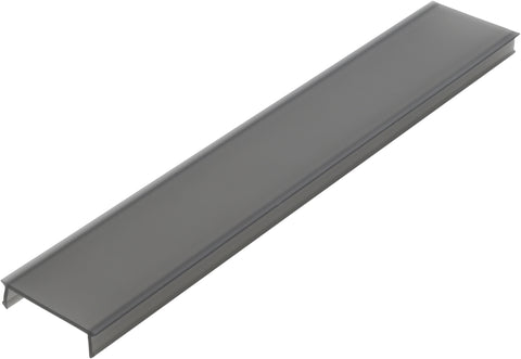 Capac PMMA TB plat / negru, 2000x23,8x6,4mm