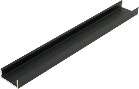Profil din aluminiu LBF, L-2000mm W-19mm H-8mm negru
