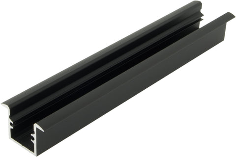 Profil din aluminiu LBI, L-2000mm W-19mm H-19mm negru