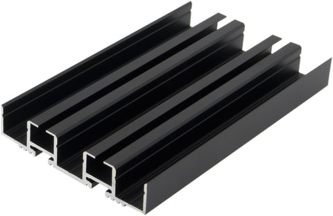 Profil aluminiu LBG / negru, L-2000mm W-90mm H-19mm