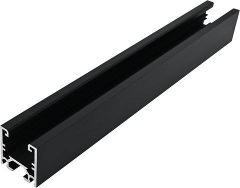 Profil aluminiu LBH / negru, L-2000mm W-30mm H-30mm