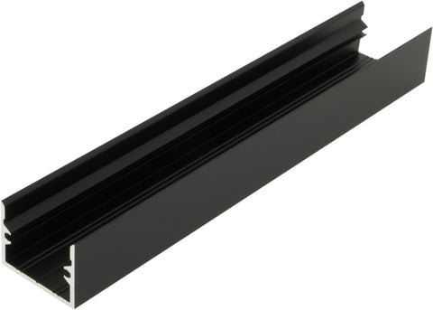 Profil din aluminiu TBL L-2000mm L-25mm H-19mm negru